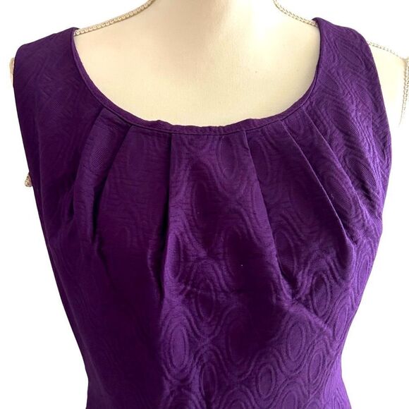 Worthington Purple Sheath Dress Size 10 Petite - Picture 2 of 4